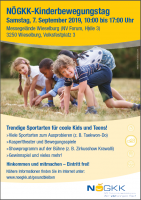 NÖGKK-Kinderbewegungstag am 07.09.2019 10-17 Uhr